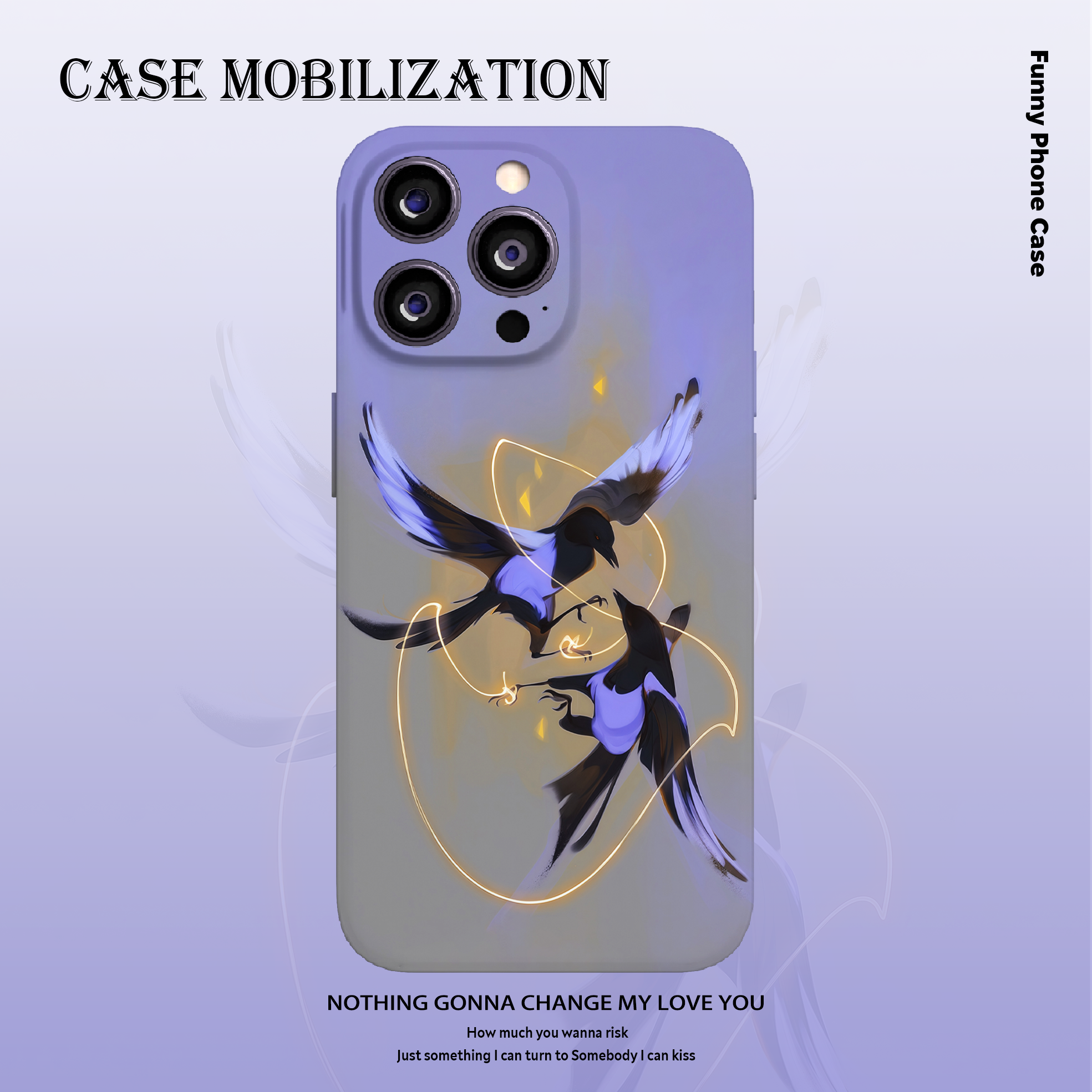 艺术蓝翼喜鹊金丝缠绕菲林全包手机壳适用苹果16nova13华为p80mate70pro小米15opporeno9vivo荣耀400iPhone15