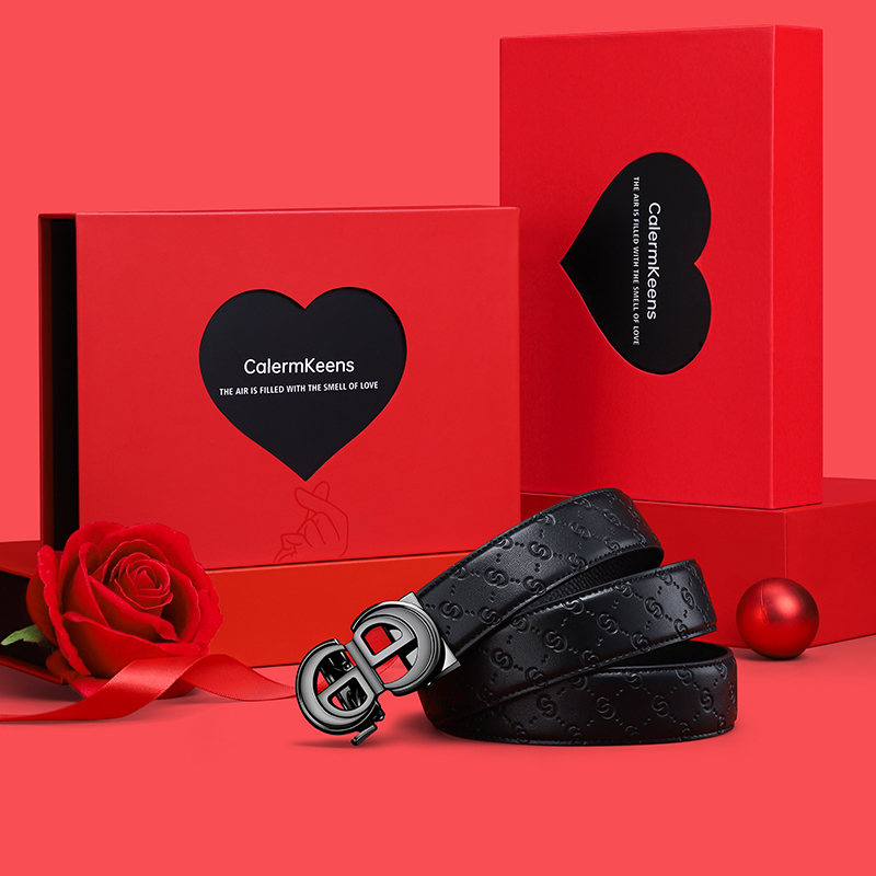 CalermKeens男士真皮腰带