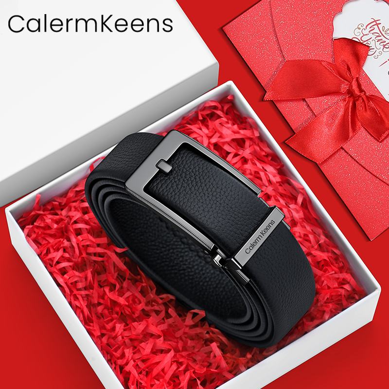 CalermKeens针扣型自动扣皮带男
