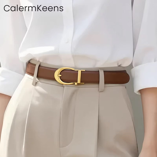 CalermKeens皮带女真皮高级感