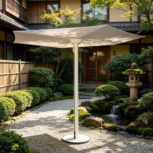 太阳能米兰展户外遮阳伞花园别墅庭院阳台室外咖啡厅折叠太阳伞
