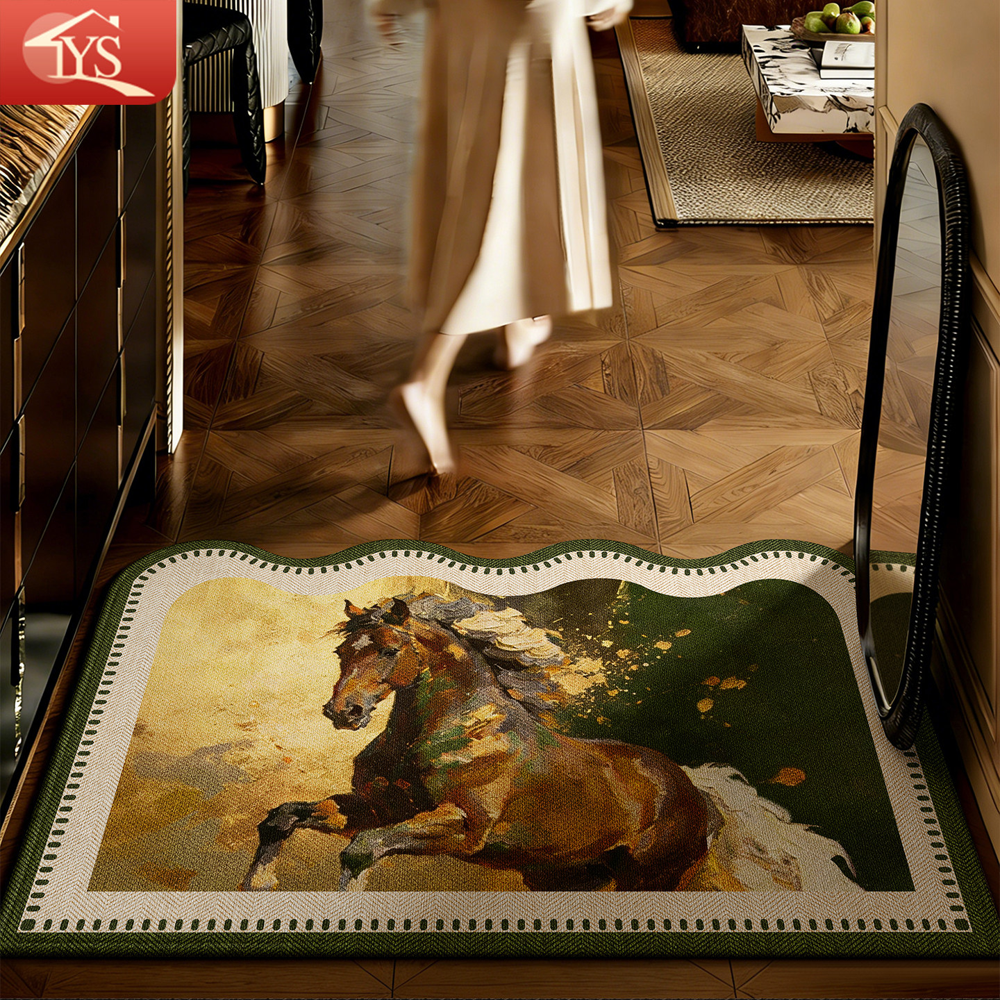 入户地垫门口门垫轻奢法式复古玄关进门专用脚踏垫可裁剪地毯家用,居家布艺,入户地垫,淘宝优惠券,粉丝福利购,淘宝优惠卷