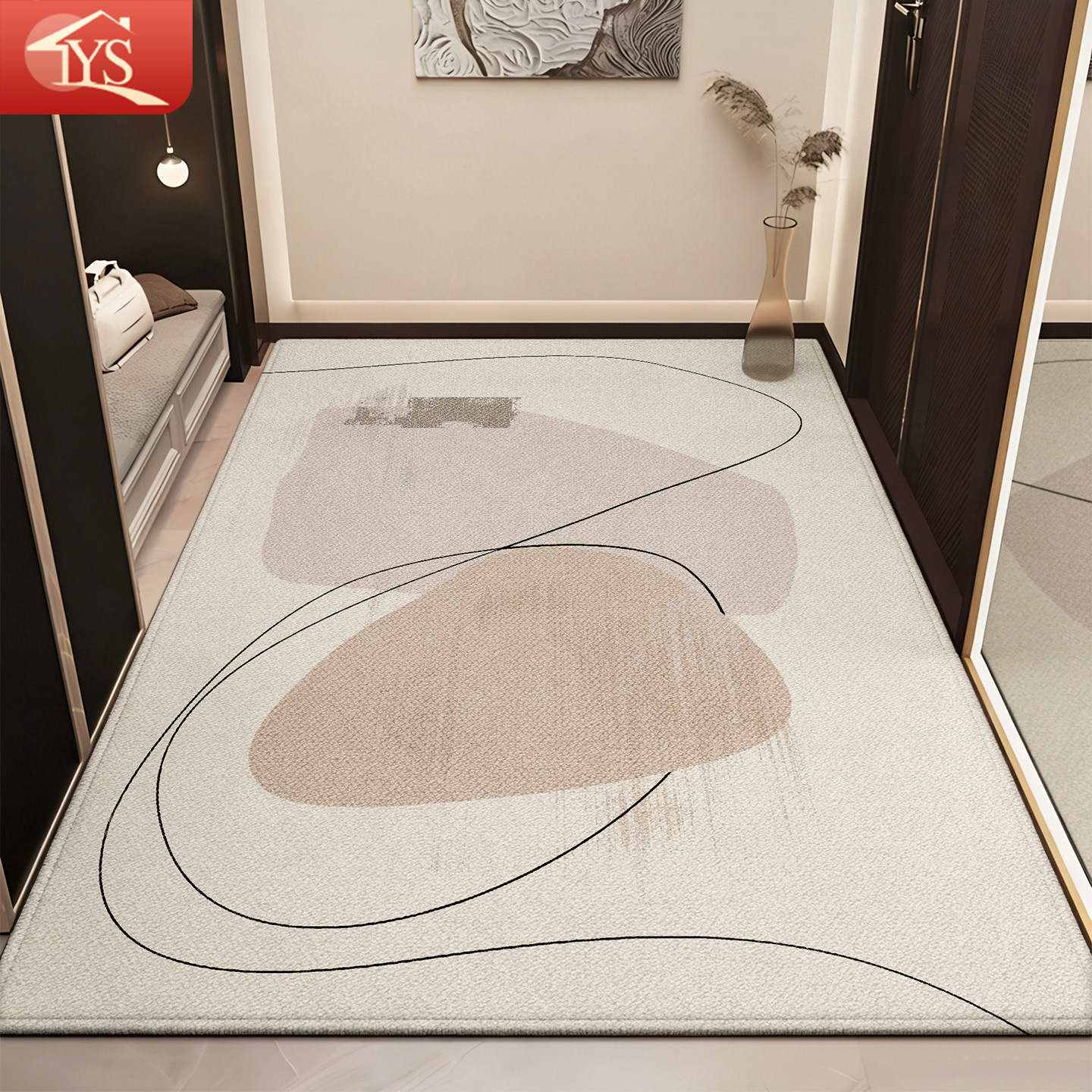 2026年新款入户门垫蹭脚垫进门地垫高级感玄关地毯防滑脚垫可裁剪,居家布艺,入户地垫,淘宝优惠券,粉丝福利购,淘宝优惠卷
