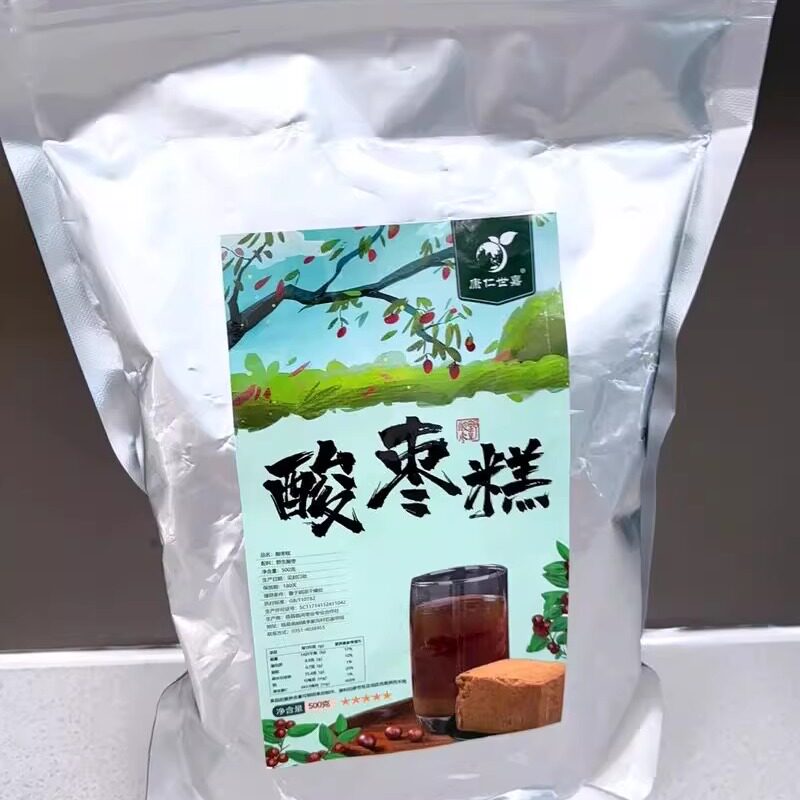 康人世嘉野酸枣野山枣粉酸枣面含酸枣仁泡水酸枣粉高级纯粉高品质