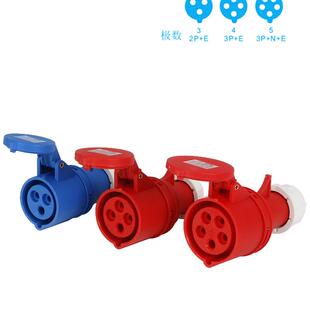 214 223 213 32A3P4P5P 215 225电缆对接头16A 224 工业连接器SFN