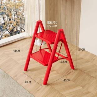 家用梯子折叠多功能伸缩加厚室内人字梯步梯楼梯小型便携四步爬梯
