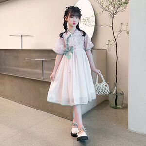 女童汉服连衣裙春秋2023新款儿童装中国风裙子女孩秋季旗袍公主裙