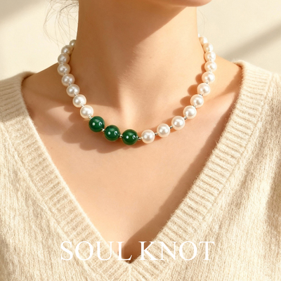 SOUTKNOT新中式绿玛瑙项链