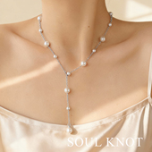 SOUL KNOT满天星小米珠珍珠日常穿搭多种佩戴方式 进口珍珠项链