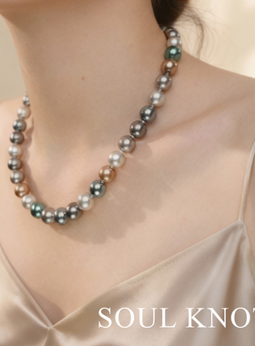 混彩珍珠项链女2025新款520礼物