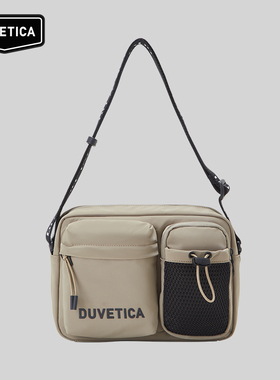 DUVETICA 春季LOGO标志户外口袋休闲单肩斜挎包VXCR10144