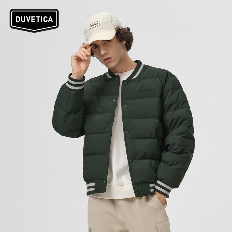DUVETICA男女情侣棒球款式羽绒服