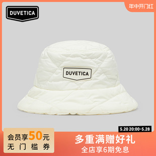 户外男女休闲菱格纹绗缝光泽感渔夫帽VXHTY553N DUVETICA 春季