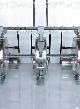 AM-KS003人力手推种三行三轮施播肥种花大豆玉米黄豆生滚轮播机