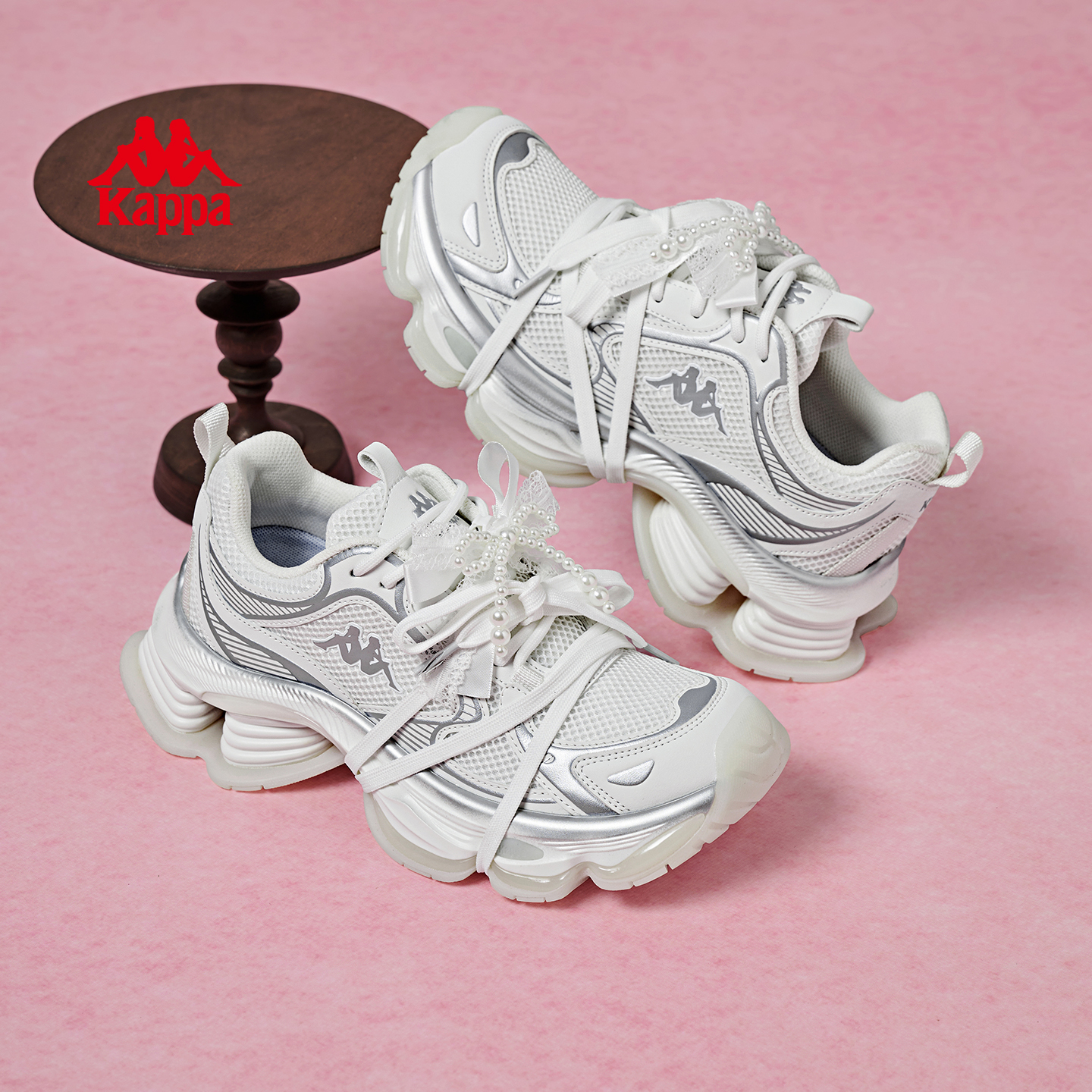 Kappa厚底增高老爹鞋女鞋