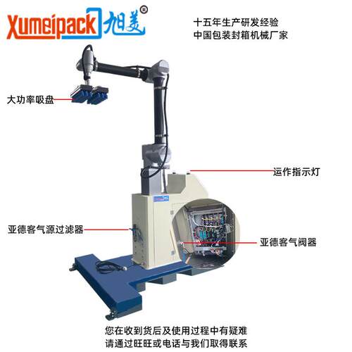 供作应人纸箱智能堆码垛机TGF器人6轴协家机器码垛生产线厂六轴
