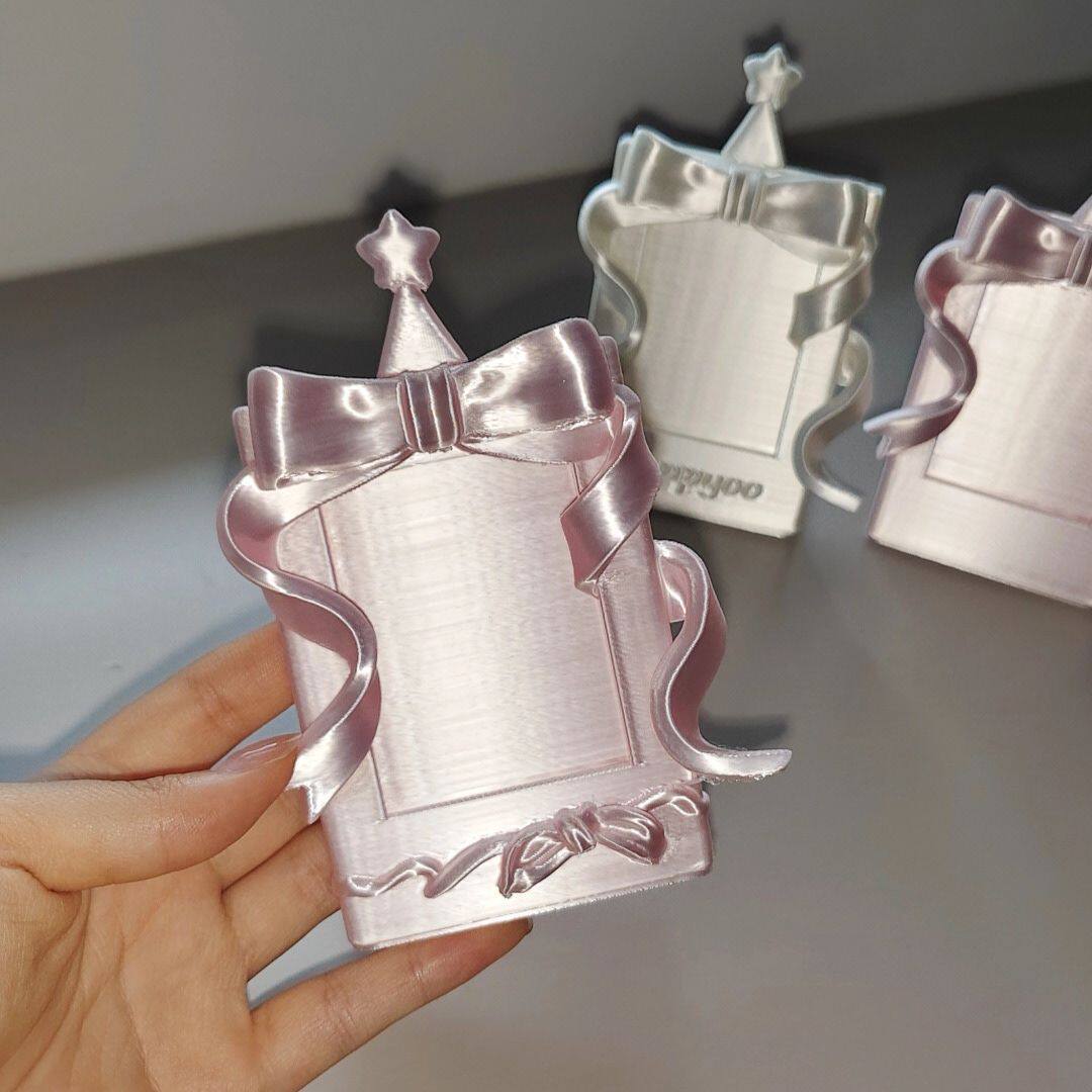 韩系3d打印相框谷美立得照片桌面摆件ins风淑女打印明星小卡收纳