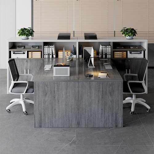 办公桌员工位办公室桌椅组合简约现代双人财务桌简易职员电脑桌子