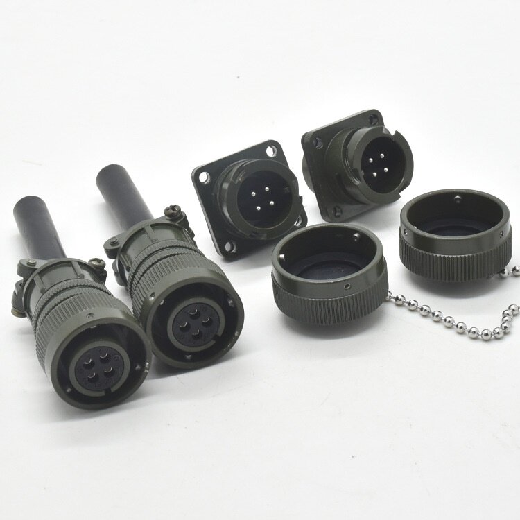 永汉YEONHAB航空插头MS3106A14S-2S连接器4芯公母快锁接头