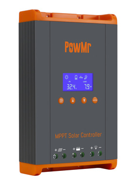 PowMr MPPT太阳能控制器60A可并机120A光伏房车控制器12V-48V跨境