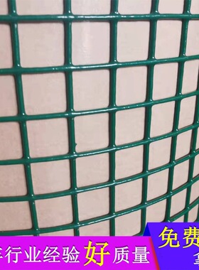PVC涂塑电焊网 绿色黑色过塑电焊网喷塑铁丝网3cm6毫米孔铁丝网
