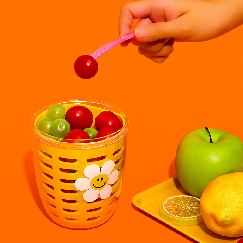 wigglewiggle水果杯带叉便携式带盖野营上班族学生专用早餐沙拉杯,餐饮具,奶杯/牛奶杯,淘宝优惠券,粉丝福利购,淘宝优惠卷