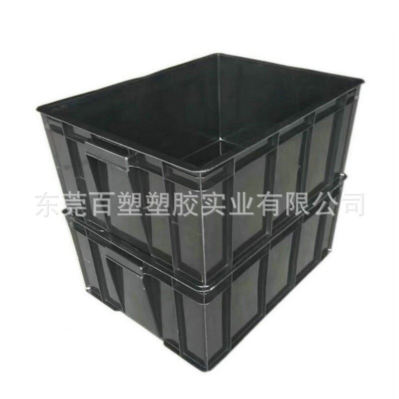 加厚防静电塑料周转箱抗表面静电周转塑胶导电塑料箱电子框子货架