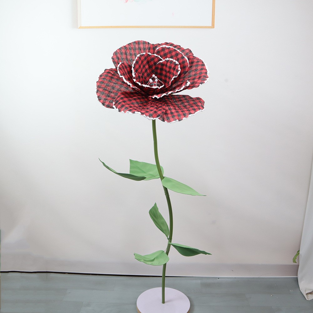 巨型手工仿真虞美人商场布景橱窗展示布艺仿真罂粟花套装批发