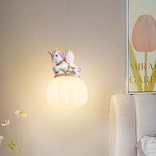 卧室床头吊灯温馨浪漫高级感床头柜吊线灯法式奶油风长线墙壁灯具