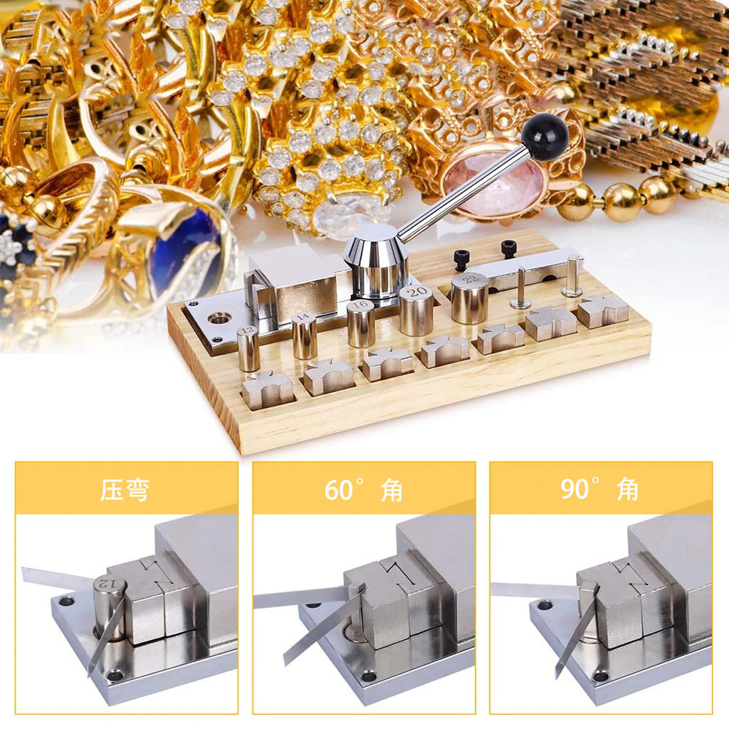 金属手动戒指折弯器压圆压角度