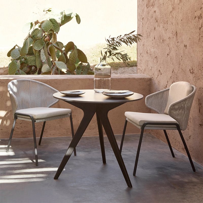 北欧户外藤编椅子阳台花园庭院露台别墅休闲桌椅餐桌室外组合家具