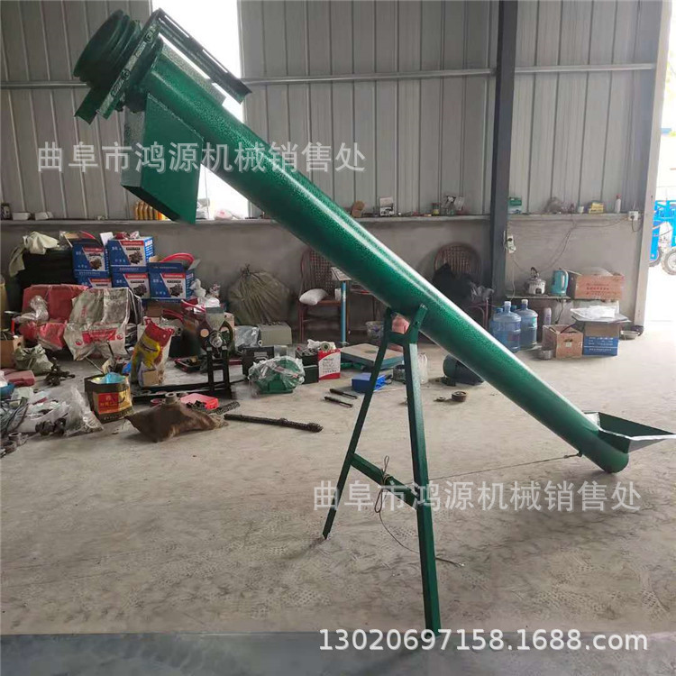 159管径水泥干粉螺旋上料机 不锈钢管式螺旋提升机 螺旋输送机