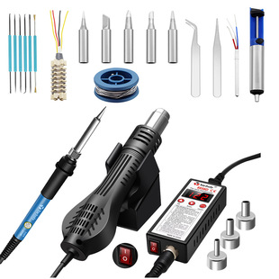 可调温焊台8858D二合一热风枪拆焊台电烙铁套装