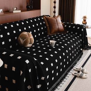 秋冬新款沙发巾四季通用轻奢高级感奶油风盖布沙发垫套罩盖巾毯子