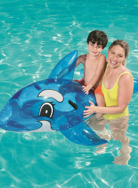 Bestway41037 水上动物游泳圈鲸鱼坐骑成人儿童游泳座圈充气坐骑