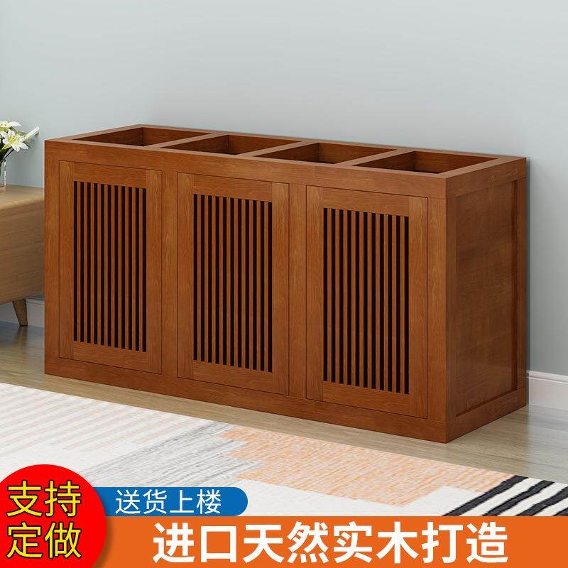 底座水族箱鱼缸架子实木鱼缸承重鱼缸底柜底滤鱼缸柜子新中式