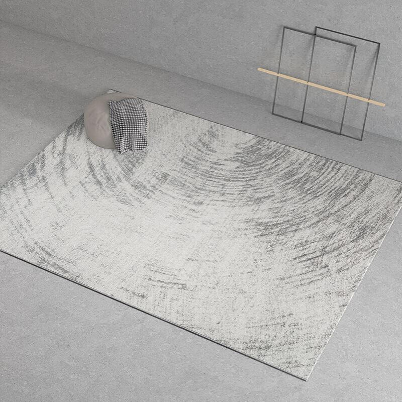 宇秀地毯客厅现代极简灰色高级耐脏茶几毯满铺好打理地垫轻奢风