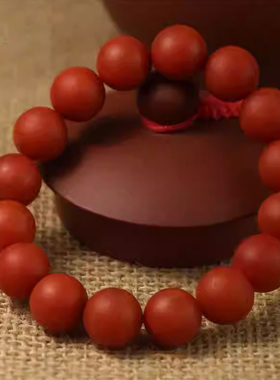 自然无优化南红玛瑙圆珠手串