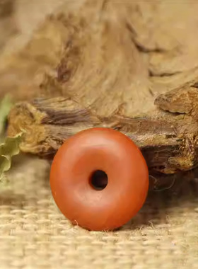 自然云南保山南红玛瑙迷你平安扣