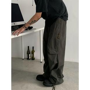 男欧美风加厚休闲长裤 裤 潮 fit垂感伞兵工装 XXSTORE日系简约clean