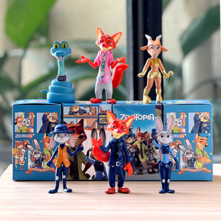 新款 动物城大都会兔子朱迪狐狸尼克盖瑞蛇玩具模型手办盲盒礼物