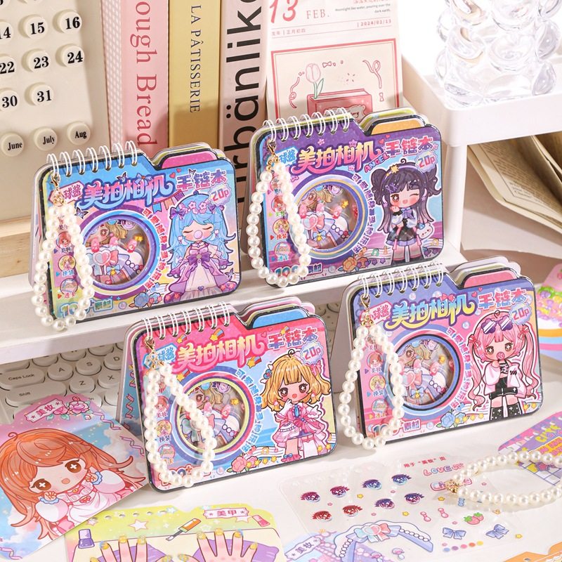 小球酱美拍相机手链本 创意卡通手提装扮贴纸本趣味可爱diy贴纸本,文具电教/文化用品/商务用品,贴纸/立体贴纸,淘宝优惠券,粉丝福利购,淘宝优惠卷