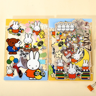 摇摇本米菲兔亚克力活页本高颜值学生记事本笔记本日记本A7A5