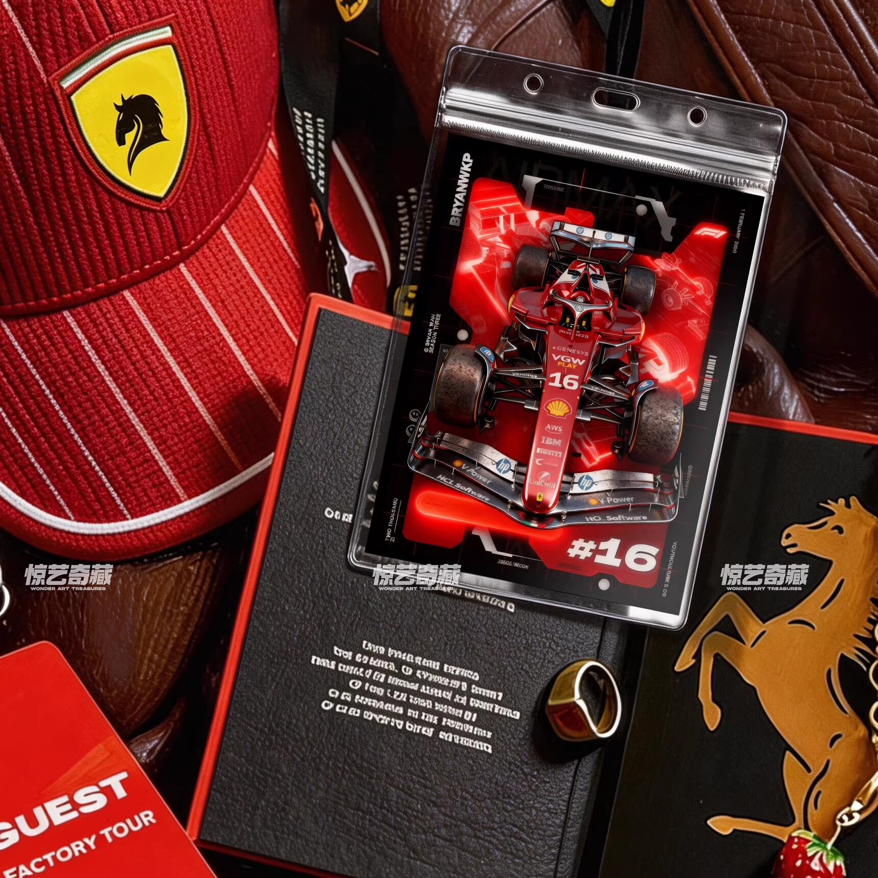 f1上海周边纪念品勒克莱尔维斯塔赛车上海f1周边男生包挂件