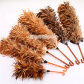 鸡毛禅掸子加厚纯手工家用汽车用结婚除尘扫灰家务清洁不掉毛 包邮