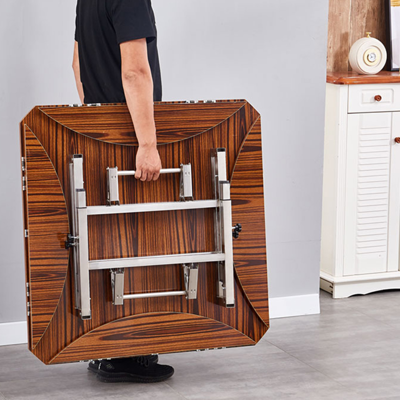 餐桌家用简易摺叠桌伸缩桌升降移动圆桌方桌出租房多功能餐饮商用