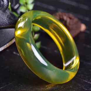 2023墨西哥天然蓝珀手镯琥珀原石 无优化5A级净水高蓝女款手链手