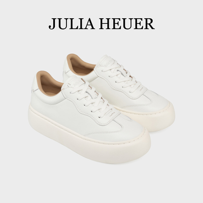 Julia Heuer新款女士轻便面包鞋休闲运动小白鞋舒适厚底女单鞋