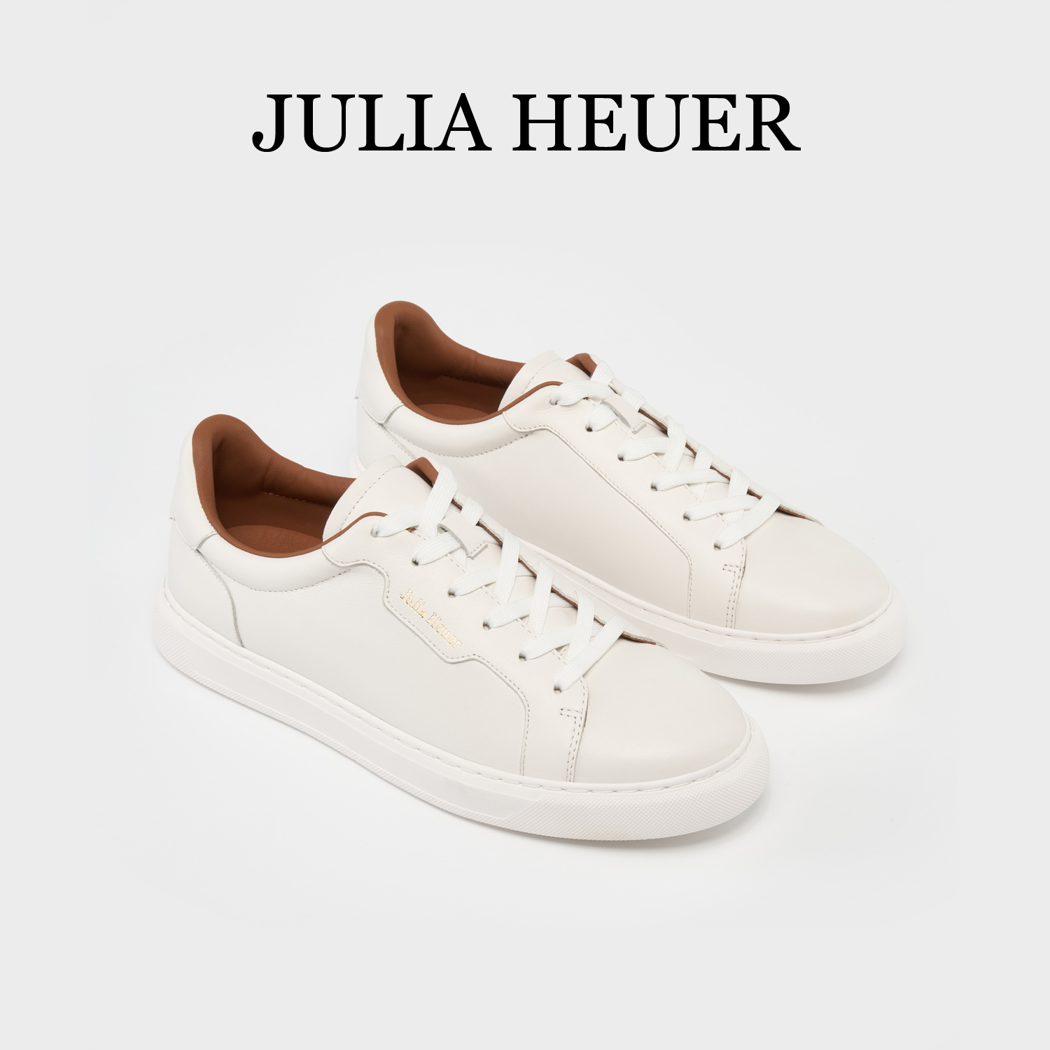 Julia Heuer朱莉亚赫尔 2024新款女士平底小白鞋系带休闲板鞋女鞋