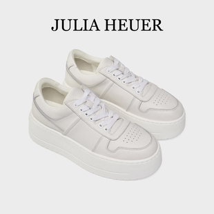 Julia Heuer朱莉亚赫尔 女士厚底增高小白鞋舒适休闲运动百搭单鞋